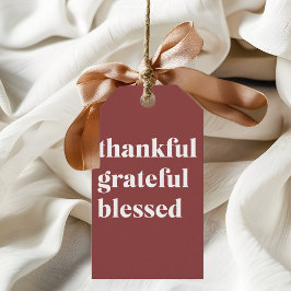 Thankful Grateful Blessed Cadeaulabel