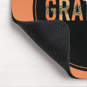 Thankful Grateful Blessed Cheetah Print Typografie Muismat (Hoek)