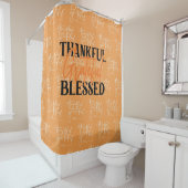 Thankful, Grateful, Blessed Douchegordijn (In situ)