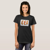 Thankful Grateful Blessed Fall Gnomes Autumn Thank T-shirt (Voorkant volledig)