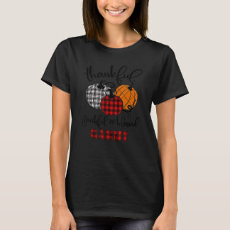 Thankful Grateful Blessed Gammy Autumn Fall Pumpki T-shirt