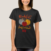 Thankful Grateful Blessed Gee Autumn Fall Pumpkin T-shirt (Voorkant)
