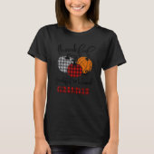 Thankful Grateful Blessed Grandad Autumn Fall Pump T-shirt (Voorkant)