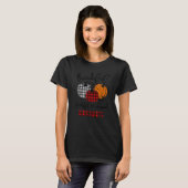 Thankful Grateful Blessed Grumps Autumn Fall Pumpk T-shirt (Voorkant volledig)