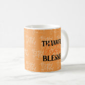 Thankful, Grateful, Blessed Koffiemok (Voorkant rechts)