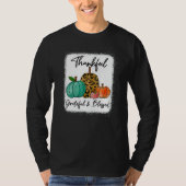 Thankful Grateful Blessed Leopard Pumpkin Fall Tha T-shirt (Voorkant)
