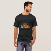 Thankful Grateful Blessed Leopard Pumpkins Thanksg T-shirt (Voorkant volledig)
