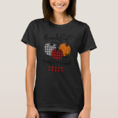 Thankful Grateful Blessed Lolly Autumn Fall Pumpki T-shirt (Voorkant)