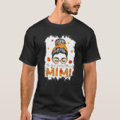 Thankful Grateful Blessed Mimi Pumpkins Messy Bun  T-shirt (Voorkant)