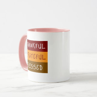 Thankful Grateful Blessed Mug Mok