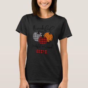Thankful Grateful Blessed Opa Autumn Herfst Pumpki T-shirt