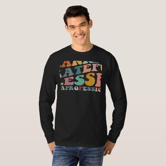 Thankful Grateful Blessed Paraprofessional Fall Th T-shirt (Voorkant volledig)
