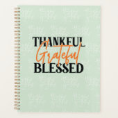 Thankful, Grateful, Blessed Planner (Voorkant)
