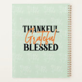 Thankful, Grateful, Blessed Planner (Achterkant)
