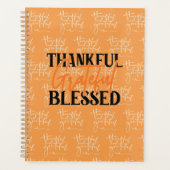 Thankful, Grateful, Blessed Planner (Voorkant)