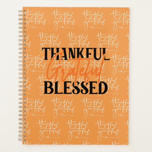Thankful, Grateful, Blessed Planner (Voorkant)