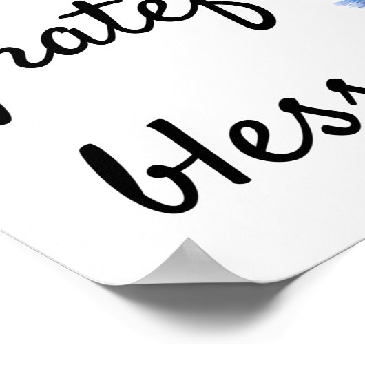 Thankful, Grateful, Blessed Poster (Hoek)