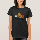Thankful Grateful Blessed Pumpkin Leopard Plaid Th T-shirt (Voorkant)