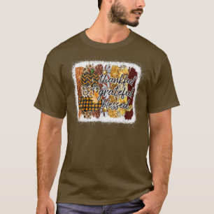 Thankful Grateful Blessed Pumpkins Herfst herfst T T-shirt