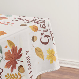 Thankful Grateful Blessed Thanksgiving Fall Tafelkleed