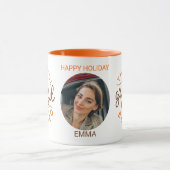 Thankful Grateful Blessed Thanksgiving Photo Mok (Midden)