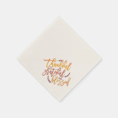 Thankful Grateful Blessed Thanksgiving Quote Servet (Hoek)