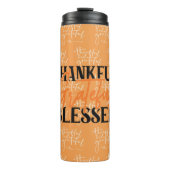 Thankful, Grateful, Blessed Thermosbeker (Voorkant)