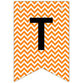 Thankful & Grateful Oranje Chevron - Bunting Flags Vlaggetjes (Eerste vlag)