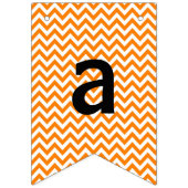 Thankful & Grateful Oranje Chevron - Bunting Flags Vlaggetjes (Derde vlag)