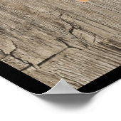 Thankful & Grateful Rustic Wood Poster (Hoek)