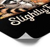 Thankful Grateful Slightly Feral Raccoon Cozy Autu Poster (Hoek)