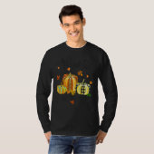 Thankful Greatful And Blessed Fall Vibes Pumpkins T-shirt (Voorkant volledig)