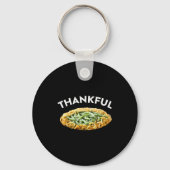 Thankful Green Bean Cerole Thanksgiving Dinner  Sleutelhanger (Voorkant)