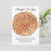 Thankful Greeting Card Feestdagenkaart (Staand voorkant)