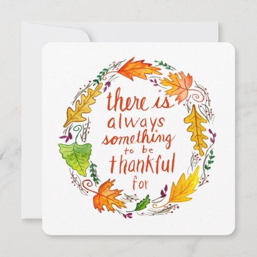 Thankful Greeting Card Kaart (Voorkant)