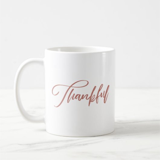 Thankful Handwrite Typografie Koffiemok (Links)