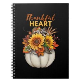 Thankful Heart met pompoenthema Notitieboek