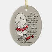 Thankful Hearts Keramisch Ornament (Rechts)