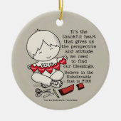 Thankful Hearts Keramisch Ornament (Voorkant)