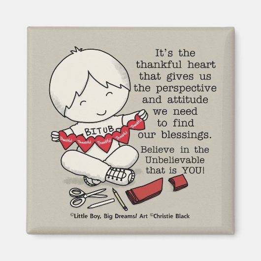 Thankful Hearts Magneet (Voorkant)