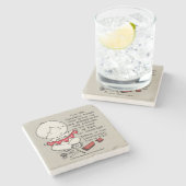 Thankful Hearts Stenen Onderzetter (Zijkant)