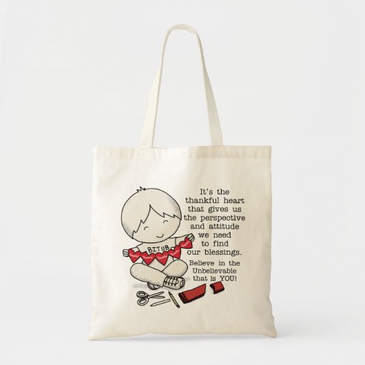 Thankful Hearts Tote Bag (Voorkant)