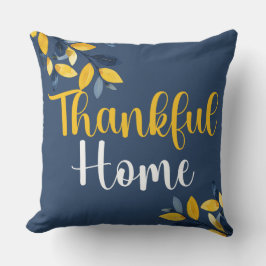 Thankful Home & Loving Roots Reversible Autumn Kussen