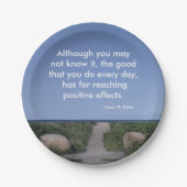 "Thankful" Inspirerend citaten PapierBorden Papieren Bordje (Voorkant)