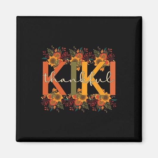 Thankful Kiki Grandmoeder Thanksgiving Kiki Grandm Magneet (Voorkant)