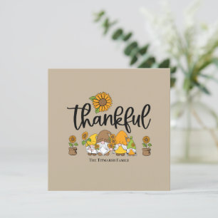 Thankful Little sunflower gnome familie