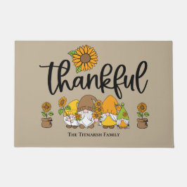 Thankful Little sunflower gnome familie Deurmat