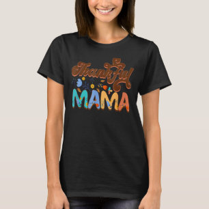 Thankful Mama Retro Moederdag herfst T-shirt