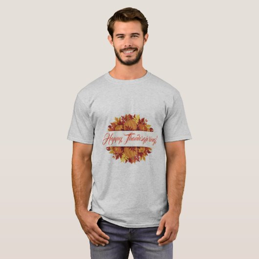 Thankful/Mannen T-shirt (Voorkant volledig)