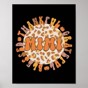 Thankful Mimi Grandmoeder Thanksgiving Mimi Grandm Poster